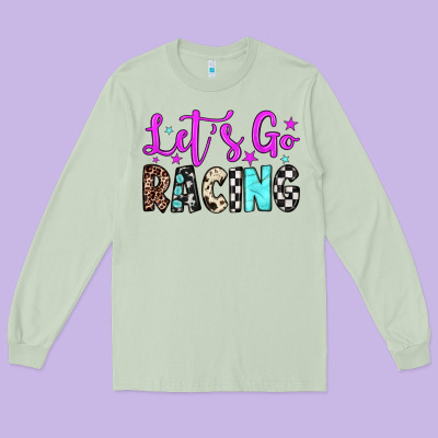 Let's Go Racing Long Sleeve Tee Designed By Jahusdesignshop