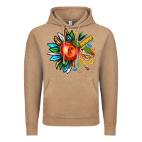 Vintage Coffee teacher sunflower Vintage Hoodie - texasbilliewilder