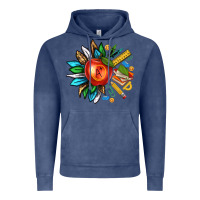 Vintage Denim teacher sunflower Vintage Hoodie - texasbilliewilder