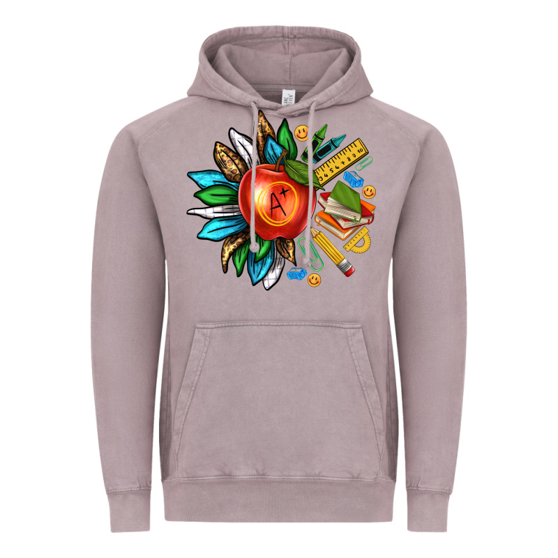 Teacher Sunflower Vintage Hoodie by texasbilliewilder | Teevron