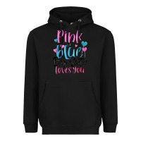 Black pink or blue big sister loves you Heavyweight Hoodie - MaliasSmallBusiness