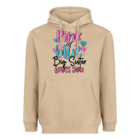 Mushroom pink or blue big sister loves you Heavyweight Hoodie - MaliasSmallBusiness