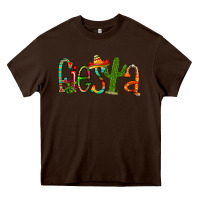 Chocolate Brown fiesta Heavy Core Tee - RacoonDesign