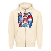 Sandshell red white and boozy Zipper Hoodie - JahusDesignShop