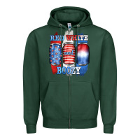 Sports Green red white and boozy Zipper Hoodie - JahusDesignShop