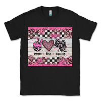 Black peace love racing Classic Tee - JahusDesignShop