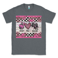 Charcoal Heather peace love racing Classic Tee - JahusDesignShop