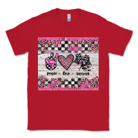 Red peace love racing Classic Tee - JahusDesignShop