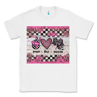 White peace love racing Classic Tee - JahusDesignShop