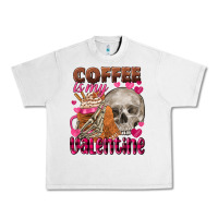Lunar Rock coffee is my valentine skull Urban Heavy Tee - FaDigitalArtStudio