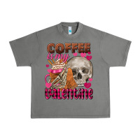 Tornado coffee is my valentine skull Urban Heavy Tee - FaDigitalArtStudio