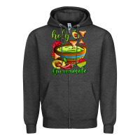 Charcoal Heather holy guacamole Zipper Hoodie - AdoDesignShop