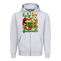 Heather Grey holy guacamole Zipper Hoodie - AdoDesignShop
