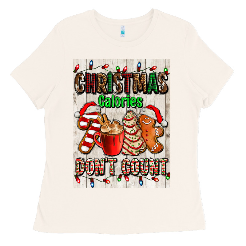 Christmas Calories Dont Count Ladies Tee by AdoDesignShop | Teevron