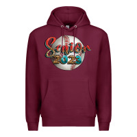 Burgundy baseball senior 2023 Premium Hoodie - BundleAndBundleShop