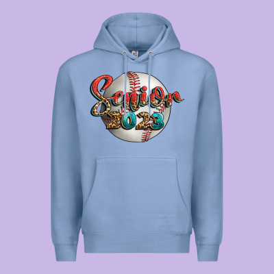 Baseball Senior 2023 Premium Hoodie Designed By Bundleandbundleshop