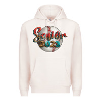 Pale Pink baseball senior 2023 Premium Hoodie - BundleAndBundleShop