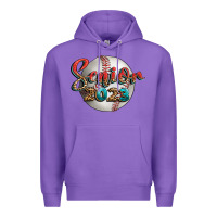Purple baseball senior 2023 Premium Hoodie - BundleAndBundleShop