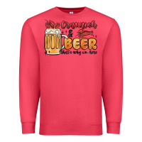 Cardinal crawfish and beer that's why i'm here Premium Sweatshirt - MaliasSmallBusiness