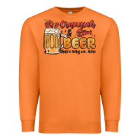 Carrot crawfish and beer that's why i'm here Premium Sweatshirt - MaliasSmallBusiness