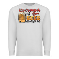 Dove Grey crawfish and beer that's why i'm here Premium Sweatshirt - MaliasSmallBusiness