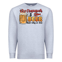 Heather Grey crawfish and beer that's why i'm here Premium Sweatshirt - MaliasSmallBusiness