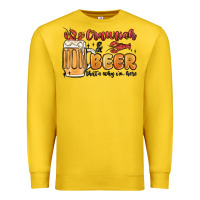Lemon crawfish and beer that's why i'm here Premium Sweatshirt - MaliasSmallBusiness