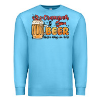 Ocean Blue crawfish and beer that's why i'm here Premium Sweatshirt - MaliasSmallBusiness