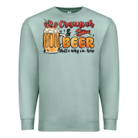 Seafoam crawfish and beer that's why i'm here Premium Sweatshirt - MaliasSmallBusiness