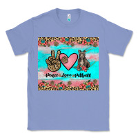 Colony Blue peace love pitbull Classic Tee - JahusDesignShop