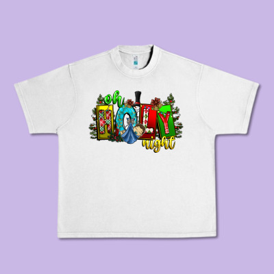 Oh Holy Night Urban Heavy Tee Designed By Cowhidedigitalart