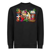 Black dominican republic coffee cups Heavyweight Sweatshirt - Zillion Design Studio