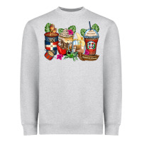 Heather Grey dominican republic coffee cups Heavyweight Sweatshirt - Zillion Design Studio