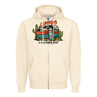 Sandshell camping is my happy place Zipper Hoodie - JahusDesignShop