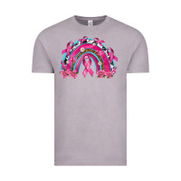 Vintage Zinc Breast Cancer Rainbow Vintage Tee - texasbilliewilder
