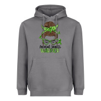 Storm messy bun mental health warrior Heavyweight Hoodie - MaliasSmallBusiness