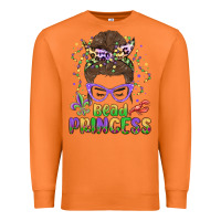 Carrot bead princess messy bun mardi gras Premium Sweatshirt - MaliasSmallBusiness