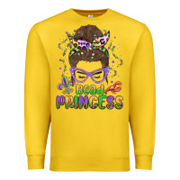 Lemon bead princess messy bun mardi gras Premium Sweatshirt - MaliasSmallBusiness