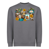Storm bull skull coffee cups Heavyweight Sweatshirt - Zillion Design Studio