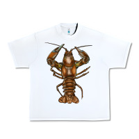 White crawfish Urban Heavy Tee - FaDigitalArtStudio
