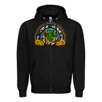 Black cactus sunflower horseshoe rainbow Zipper Hoodie - Artiststas