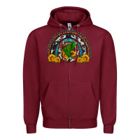 Burgundy cactus sunflower horseshoe rainbow Zipper Hoodie - Artiststas