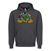Smoke cactus sunflower horseshoe rainbow Zipper Hoodie - Artiststas