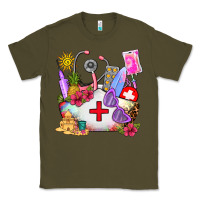 Army Green nurse  summer Classic Tee - AdoDesignShop
