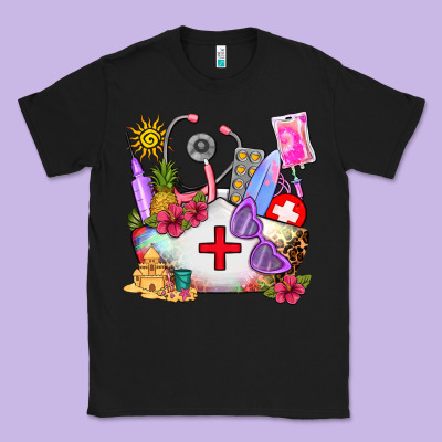 Nurse  Summer Classic Tee Designed By Adodesignshop