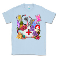Dusty Blue nurse  summer Classic Tee - AdoDesignShop