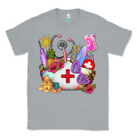 Heather Grey nurse  summer Classic Tee - AdoDesignShop