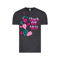 Vintage Black stuck on you cactus Vintage Tee - BarkalooDesign