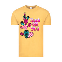 Vintage Mustard stuck on you cactus Vintage Tee - BarkalooDesign