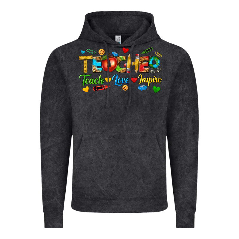 Teacher Teach Love Inspire Tbw Vintage Hoodie by texasbilliewilder | Teevron